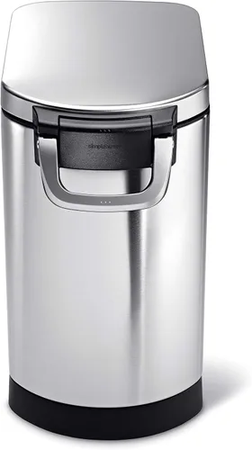 Vista 2 de simplehuman Contenedor mediano de almacenamiento de alimentos para mascotas, 25 litros, 27 lb / 12.2 kg, para alimentos para perros, gatos y aves