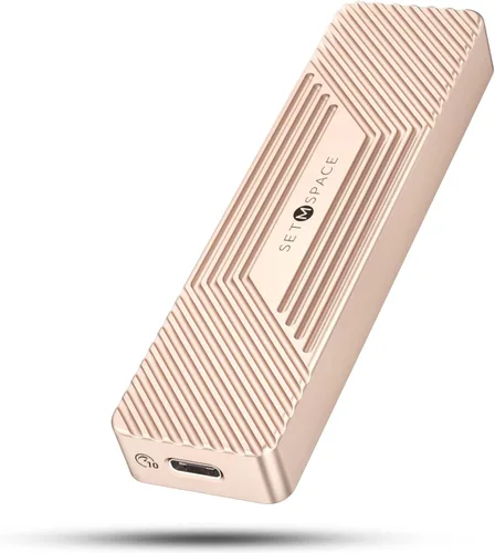 Vista 8 de Carcasa M.2, carcasa NVMe de 10 Gbps y carcasa SATA NGFF de 6 Gbps, llave M PCIe (llave B+M), USB3.1 Gen2 con cable de 5.9 pulgadas compatible