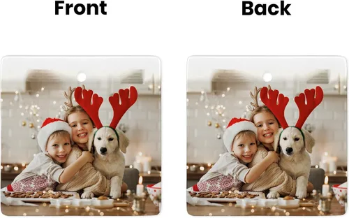 Vista 25 de Adornos de Navidad personalizados, adorno con foto personalizada, nuestro primer árbol de Navidad colgante 2024, decoración regalo para Navidad