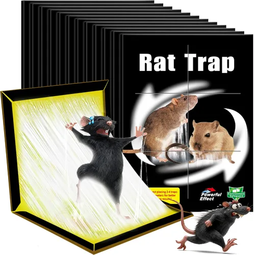 Vista 10 de Paquete de 6 trampas adhesivas para ratones, ratones, roedores, serpientes, sin contacto para interiores, para el hogar, cocina, garaje, sótanos