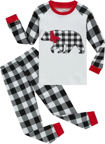 Vista 78 de Demifill Conjunto de pijamas de Halloween para niños y niñas, pijamas de Navidad, ropa de dormir para niños y niñas