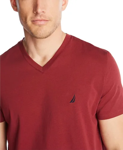 Vista 4 de Nautica Camiseta de manga corta para hombre con cuello en V