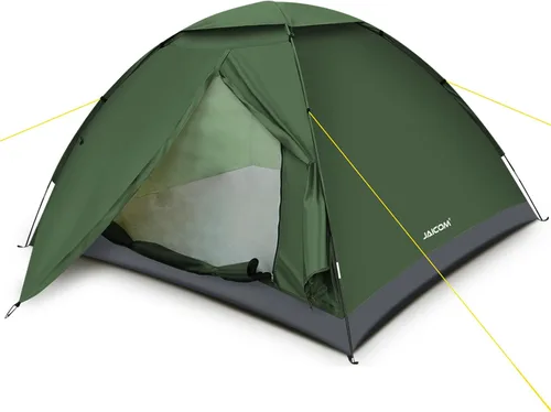 Vista 10 de JAICOM Tienda de campaña para 1/2/4 personas: tienda de campaña ligera para mochileros, impermeable, resistente al viento, fácil instalación