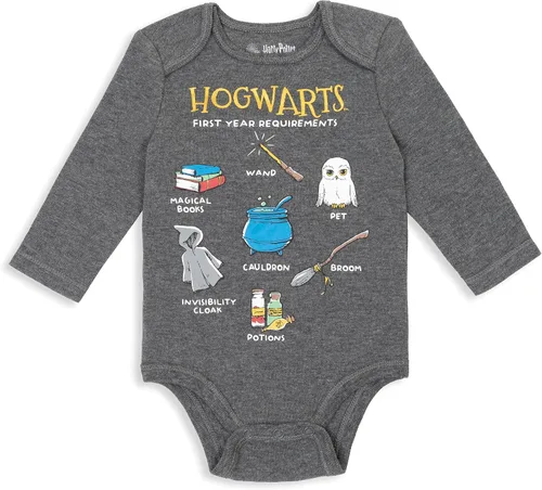 Vista 4 de Harry Potter Hogwarts - Paquete de 5 mamelucos de manga larga