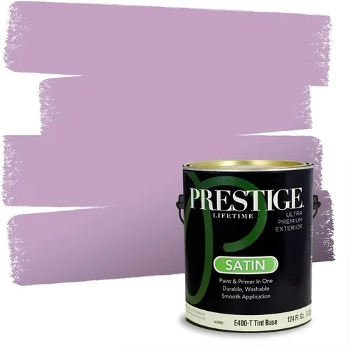 Vista 10 de PRESTIGE Pinturas de pintura interior e imprimación en uno, 1 galón, plano, combinación comparable de Sherwin Williams* Kimono Violet*