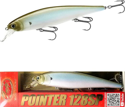 Vista 25 de LUCKY CRAFT Pointer 128SP, Señuelo de Pesca de Lubina de Lago de Agua Dulce, Jerkbait, Suspendido, Aparejos de Pesca, Accesorios de Pesca, Equipo