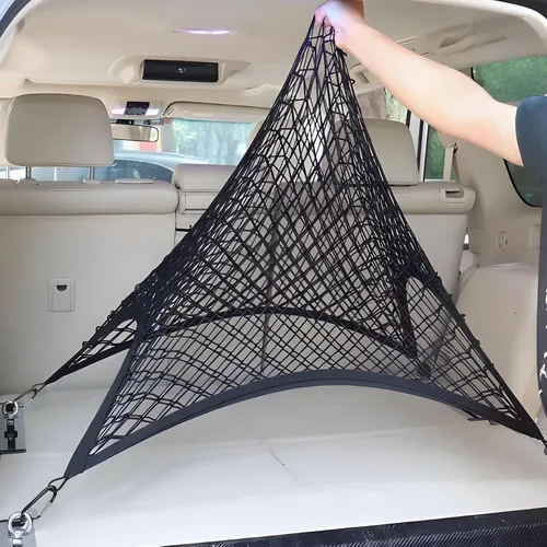 Vista 8 de BAILALIBO Red de Carga Extensible, Redes de Malla Elástica Ajustables para Maletero con Gancho de Metal Universal para SUV, Camiones, Accesorios