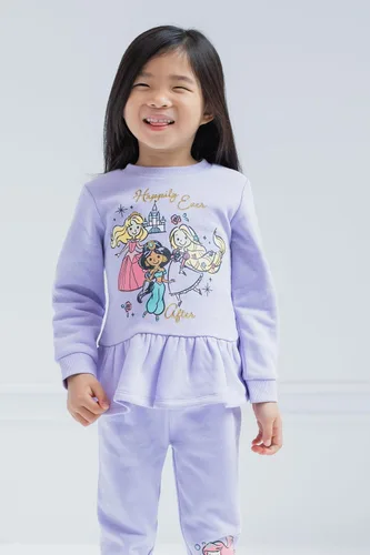 Vista 2 de Disney Conjunto de sudadera y pantalones de vellón de Winnie the Pooh de la princesa Minnie Mouse para recién nacidos a niños grandes