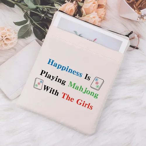 Vista 4 de MNIGIU Divertida bolsa de Mahjong con bolsillo Mahjong Lover Regalo de juego de mesa para fanáticos