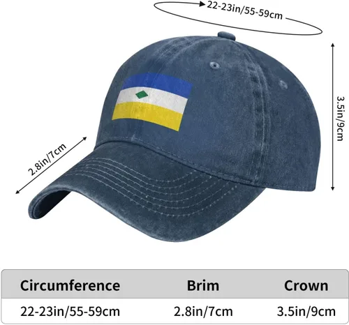 Vista 5 de Flag of Muzo (Boyacá) Baseball Cap for Men Women Hats Adjustable Vintage Washed Cotton Dad Hat