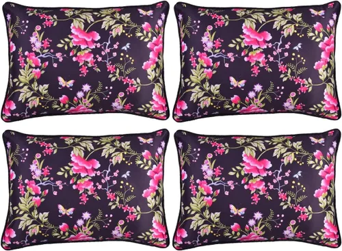 Vista 8 de Decozen Fundas de almohada decorativas, fundas de cojín para sofá, fundas de cojín con estampado floral para decoración de habitación, sofá