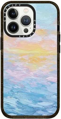 Vista 143 de CASETiFY Funda Impact para iPhone 13 [Protección contra caídas de grado militar 4X de 8.2 pies/Compatible con Magsafe] - #1 Mom - Transparente