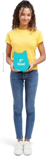 Vista 4 de Squishmallows Original Emily el Murciélago de 8 pulgadas con orejas y barriga brillantes - Peluche ultrasuave de tamaño mediano oficial de Jazwares