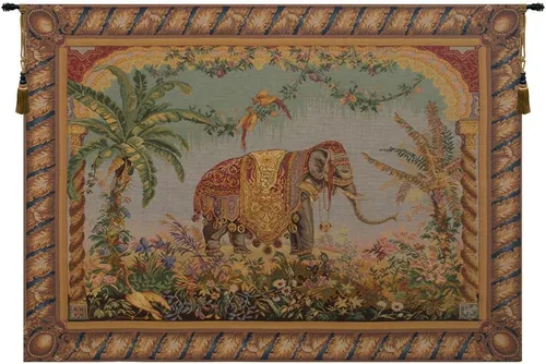 Vista 9 de Charlotte Home Furnishings Inc. - Tapiz francés para colgar en la pared, 44 x 33 pulgadas, mezcla de algodón viscosa y poliéster, tejido en Francia