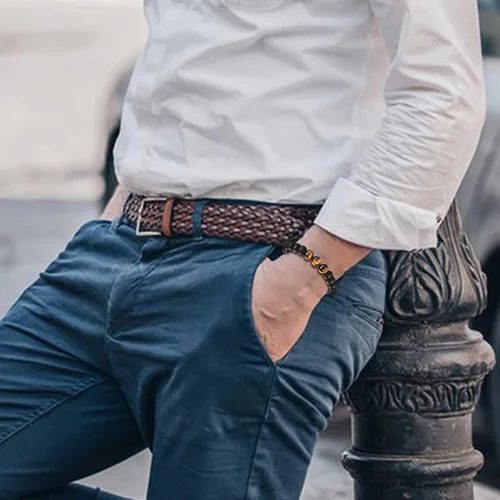 Vista 3 de Regalos para hombres, adolescentes, niños, pulseras de cuentas, regalos para yerno, hermano, suegro, cuñado, tío, amigo, novio, abuelo, padre, hijo