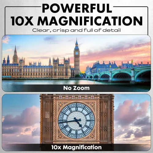 Vista 3 de Minolta Monocular digital de visión nocturna 10x25 con cámara de video HD 4K incorporada (negro)