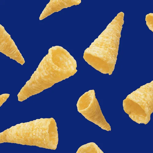 Vista 3 de Bugles Bocadillos de maíz crujientes originales, bolsa de aperitivos, 7.5 onzas