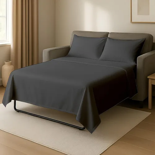 Vista 17 de Cottingon Sábanas individuales de 4 piezas para sofá cama individual, sábanas de sofá 100% microfibra cepillada, se adapta fácilmente a colchones