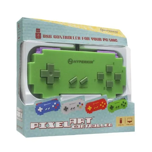 Vista 2 de Hyperkin USB Pixel Art Controller for PCMAC (Green)