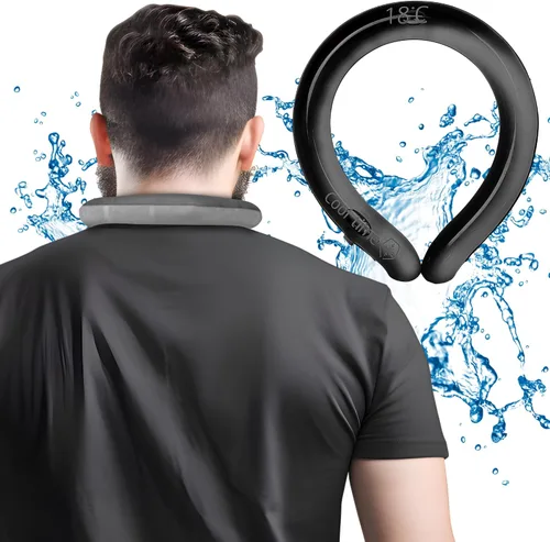 Vista 8 de CoolTimeUSA Tubo Refrescante para el Cuello Envolturas Refrescantes para el Cuello Usables para el Calor del Verano Paquete de Frío de Manos Azul