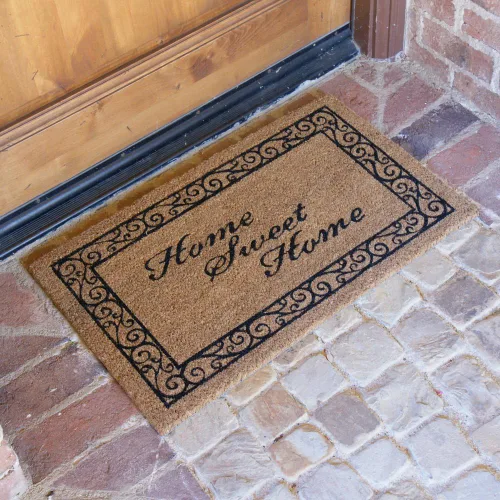 Vista 4 de Rubber-Cal Home Sweet Home Welcome Coir Welcome Coir Welcome Mat, 18 x 30 pulgadas