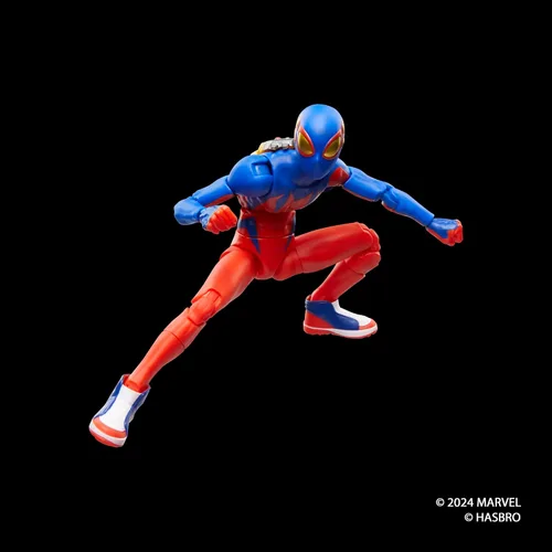 Vista 6 de Marvel Legends Series Spider-Boy, Retro Comics Figura de acción coleccionable de 6 pulgadas