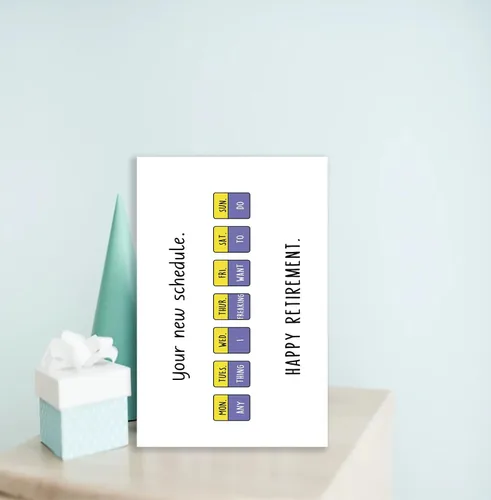 Vista 5 de Huameigf Divertidas tarjetas de jubilación para él y ella, regalos de humor para mujeres y hombres, felicitaciones nuevo calendario de jubilación