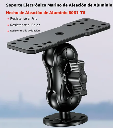 Vista 2 de VAZESWIN 1.5 "bola aleación de aluminio pescado buscador de peces montaje