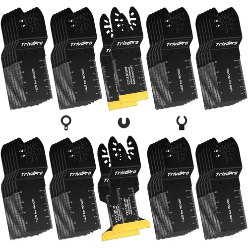 Vista 12 de TrivdPro Hojas de sierra oscilantes 50 piezas, cuchillas multiherramienta