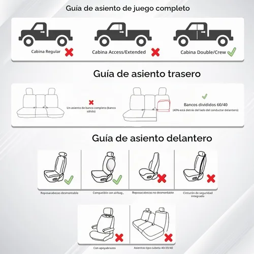 Vista 7 de Huidasource Fundas para asiento trasero de automóvil, de cuero (fila trasera, negro)