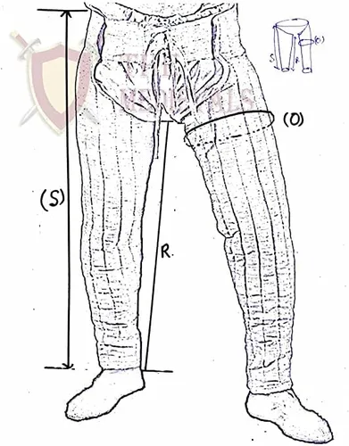 Vista 3 de Legging Thick Padded Chausses Lower Under Gambeson Hauberk SCA LARP Armor Legging for Costume by ITS Medieval