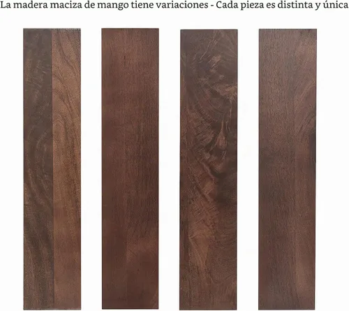Vista 7 de Kate and Laurel Talcott - Mesa auxiliar rectangular moderna de madera, 16 x 10 x 25 pulgadas, color marrón nogal, mesa auxiliar decorativa