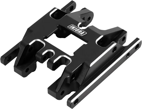 Vista 3 de INJORA - Soporte de transmisión de placa deslizante de aluminio de 0.60 oz para actualización TRX4M Aluminio negro