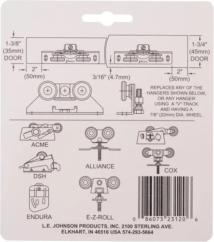 Vista 3 de Johnson Hardware 2312 Percha universal para puerta