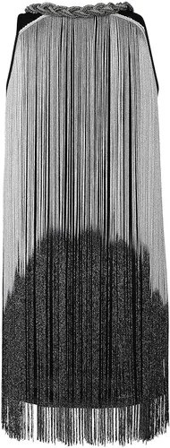 Vista 5 de kayamiya Women's Flapper Dresses 1920s Gatsby Vintage Swing Long Tassel Fringe Ballroom Dance Cocktail Dress