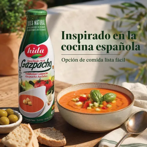 Vista 4 de Gazpacho andaluz. Importado de España Pack de 3