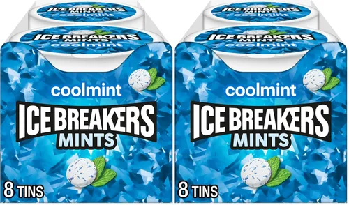 Vista 8 de ICE BREAKERS Coolmint Latas de mentas sin azúcar, 1.5 oz (8 unidades)