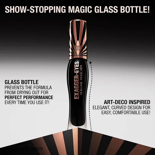 Vista 5 de Charlotte Tilbury Exagger-Eyes Volume & Length Mascara, Exagger-Black