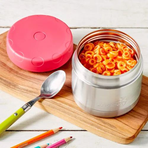 Vista 9 de LunchBots Termo térmico de acero inoxidable de 12 onzas de boca ancha – Termo aislado con tapa ventilada – Mantiene la comida caliente o fría