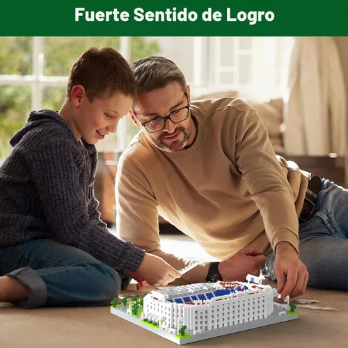 Vista 5 de Juegos de Bloques de Construcción Micro del Estadio de Fútbol de Barcelona, Juegos de Bloques de Construcción de Arquitectura de Mini Ladrillos