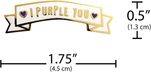 Vista 2 de Esmalte de 2 pines, I Purple You and Jungkook Hand, Metal, no conocido