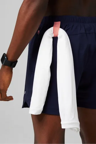 Vista 88 de Fabletics The One - Pantalón corto para hombre (forro), entrenamiento, natación, ligero, de secado rápido, bolsillo con cremallera, tejido elástico