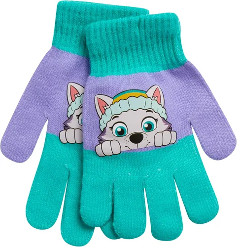Vista 4 de Nickelodeon Guantes de esquí de Paw Patrol para niñas - Marshall, Chase, guantes de esquí de Rubble (2-7)