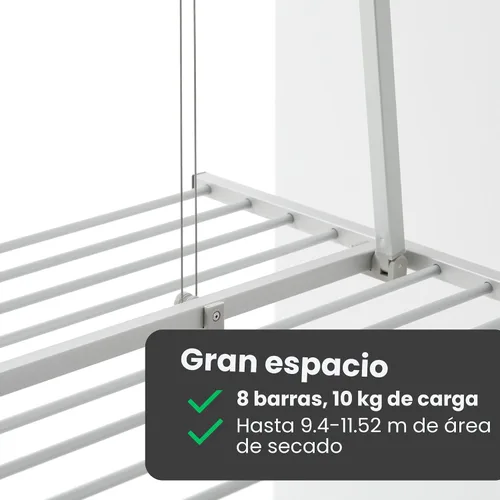 Vista 7 de Foxydry Mini, plegable, desplegable, desplegable, estante de secado de ropa Gris