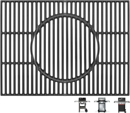 Vista 9 de 64812 Piezas de repuesto para Weber Gourmet BBQ System Rejillas de cocina GS4 Spirit II & I Spirit 300 SER, Genesis 1000-5000, plata B/C