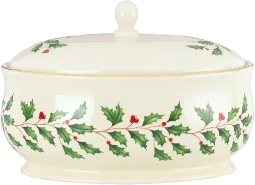Vista 33 de Lenox 898272 Plato Cubierto Navideño, Pequeño, Navidad, Vajilla Festiva para Servir