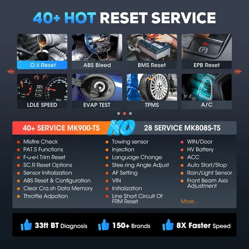 Vista 3 de Autel - MK808 Herramienta de diagnóstico automotriz