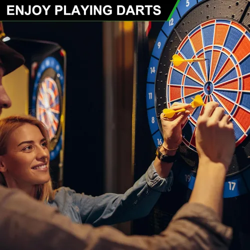 Vista 7 de PATIKIL Juego de 12 dardos de punta suave, punta de plástico, 0.63 oz con 60 extra