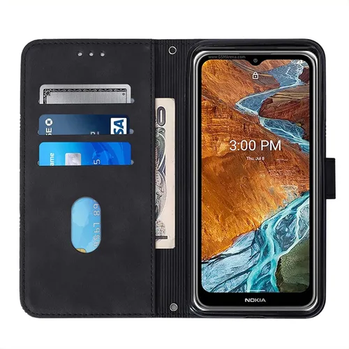 Vista 4 de LEMAXELERS Funda tipo cartera para Redmi Note 11 Pro, Redmi Note 11 Pro con tapa magnética de piel sintética con tarjetero y función atril, funda