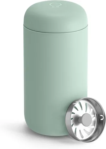 Vista 20 de Fellow Taza de Viaje Carter Move de 12 oz - Taza de Café de Viaje de Acero Inoxidable con Aislamiento al Vacío - Vaso de Café con Interior de Verde